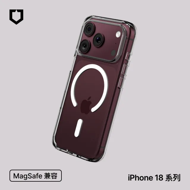 【RHINOSHIELD 犀牛盾】iPhone 18 Pro/18 Pro Max Clear MagSafe兼容 抗黃化透明防摔磁吸手機殼