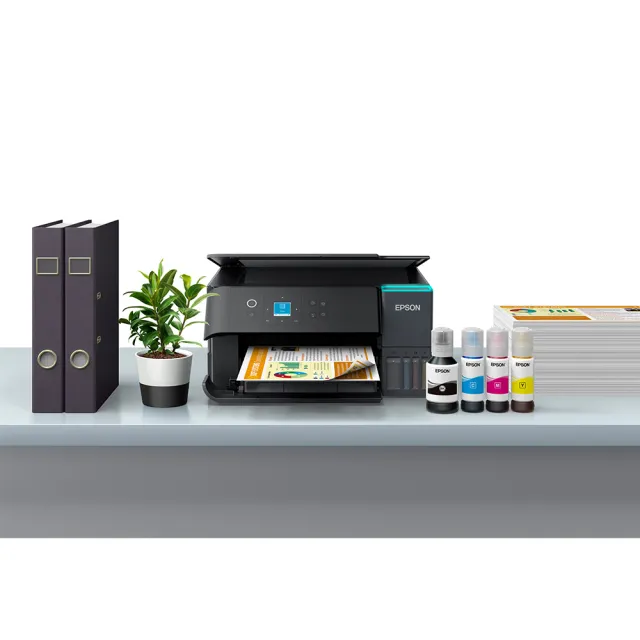 【EPSON】官方直營 搭2組T03Y原廠1黑3彩墨水★L4360 高速三合一Wi-Fi智慧遙控連續供墨複合機