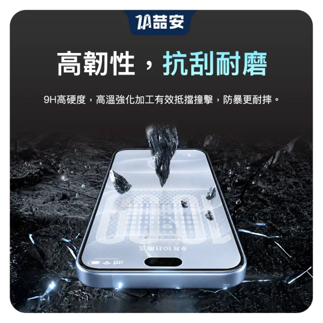 【ZA 喆安】高清鋼化玻璃螢幕手機保護貼膜i18/17/16/15/14/13/12/11/Xr Duo/Plus/Pro/Pro Max 適用iPhone