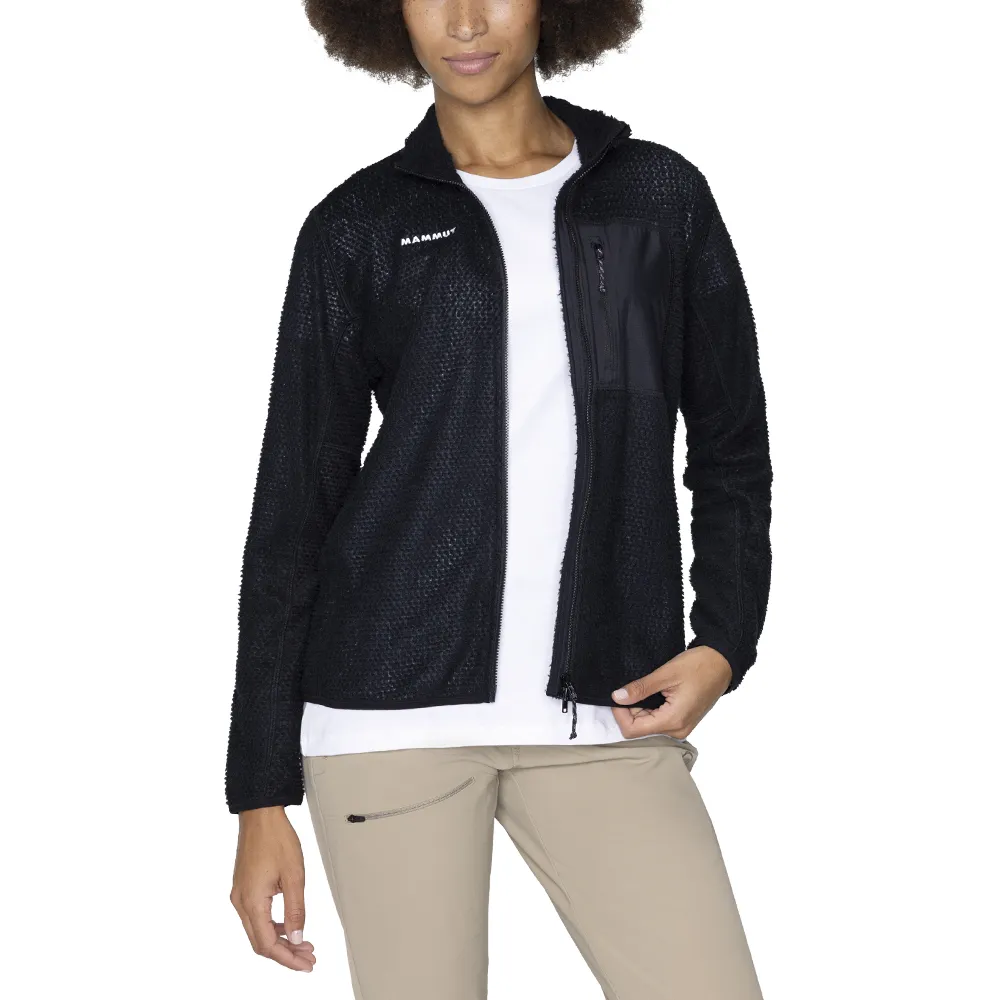 【Mammut 長毛象】Aenergy ML Air Jacket AF W 保暖透氣立領中層外套 黑色 女款 #1014-08150