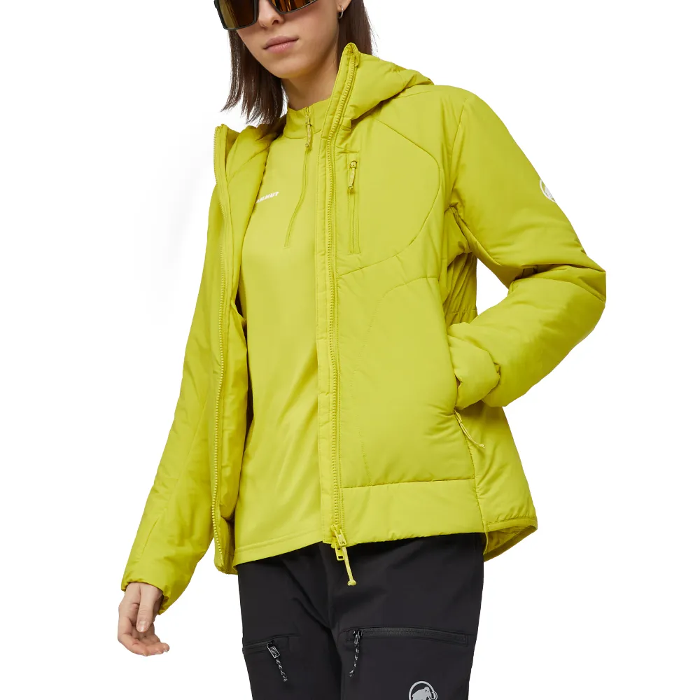 【Mammut 長毛象】Aenergy Air IN Hooded Jkt 輕量繩化纖動態保暖連帽外套 相思黃 女款 #1013-04840