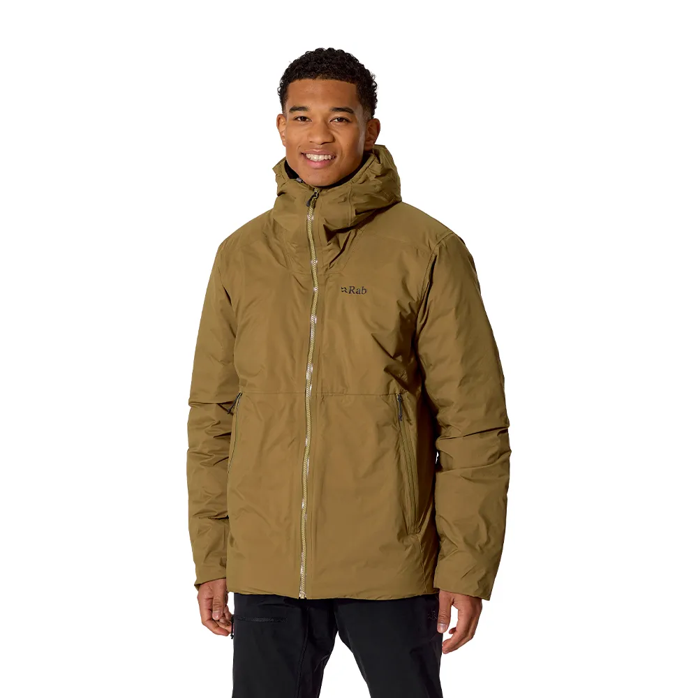 【RAB】Microlight Shield Jacket 二合一防風防水羽絨連帽外套 男款 橡木棕 #QDC07