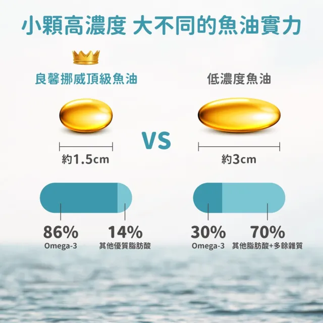 【荃贏全美】良馨挪威頂級魚油x1盒(共60顆/盒)