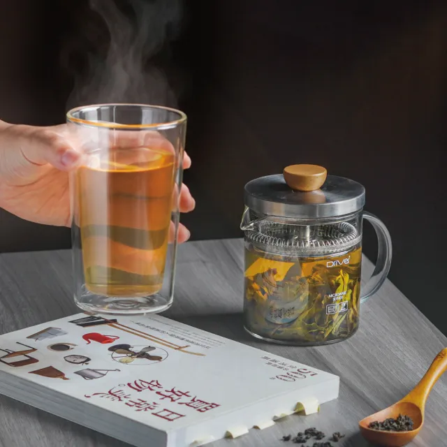 【Driver】獨享冷熱兩用泡茶壺組(泡茶壺 茶具 茶器 茶杯 耐熱玻璃壺 玻璃馬克杯 茶壺茶杯組 送禮推薦)