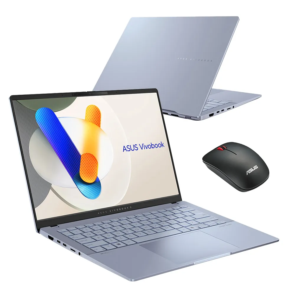 【ASUS 華碩】滑鼠組★14吋Ultra 5輕薄AI筆電(VivoBook S S5406SA/Ultra 5-226V/16G/512G/W11/OLED/EVO)