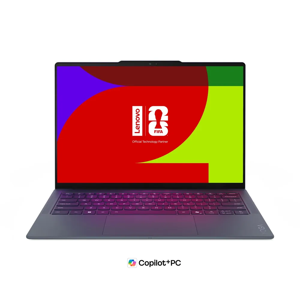 【Lenovo】微軟M365一年組★FIFA聯名款14吋Ultra 7輕薄觸控AI筆電(Yoga Slim 7/83QK000NTW/Ultra 7-355/32G