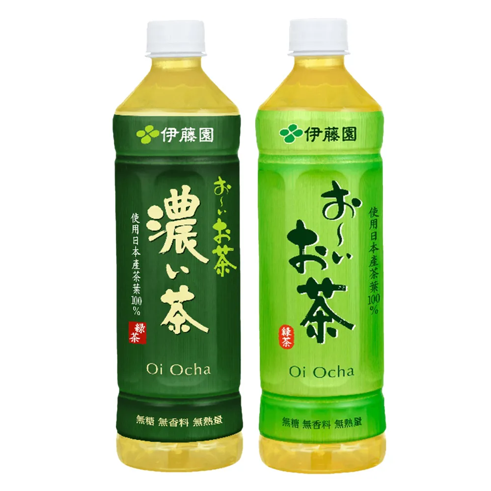 【伊藤園】綠茶/濃茶 530mlx2箱(共48入; 新舊包裝隨機出貨)