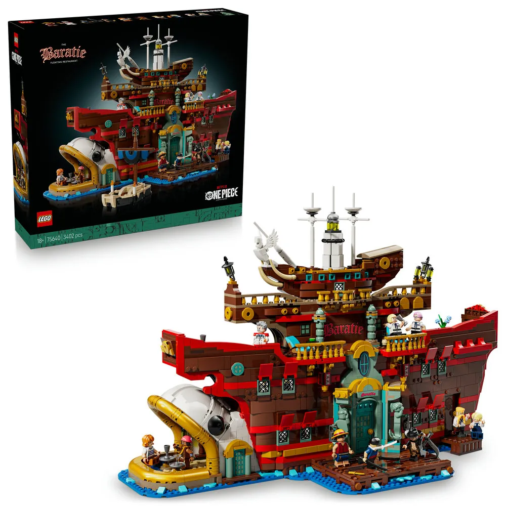【LEGO 樂高】航海王系列 75640 芭拉蒂海上餐廳(ONE PIECE 魯夫 居家擺設 玩具積木)