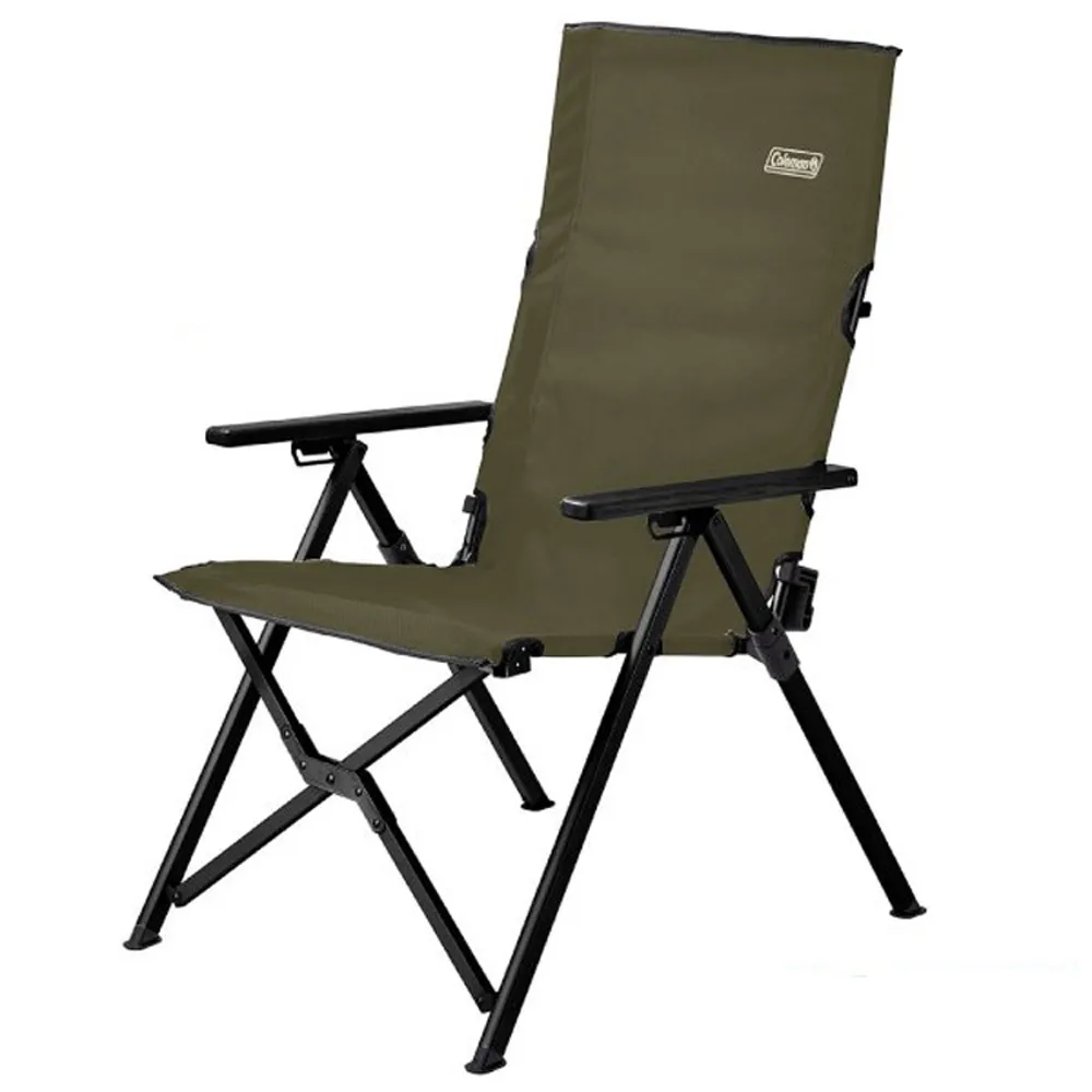 【Coleman】輕量化LAY戶外躺椅_可三段式調整/耐重80kg.休閒椅.折疊椅(CM-33808 綠橄欖)