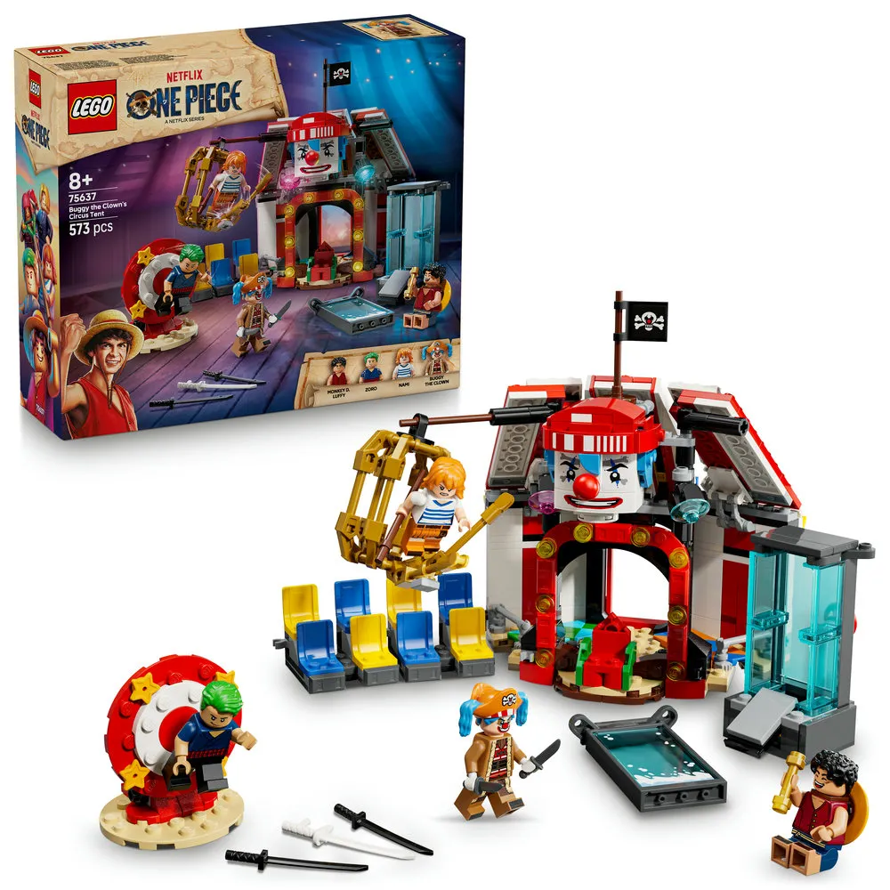 【LEGO 樂高】航海王系列 75637 小丑巴其的馬戲團帳篷(ONE PIECE 魯夫 居家擺設 玩具積木)