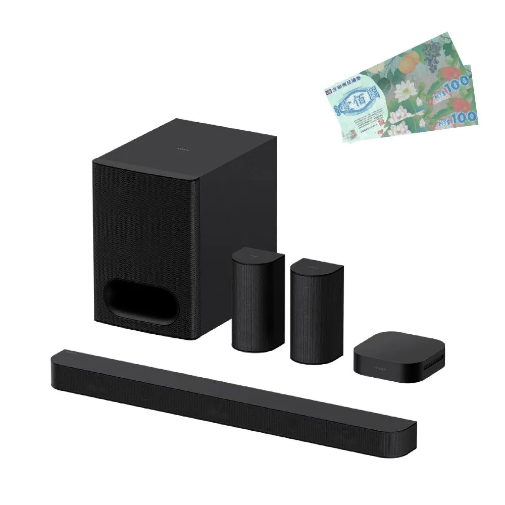 【SONY 索尼】BRAVIA Theatre System 6 多件式環繞家庭劇院 HT-S60(公司貨 保固12個月)
