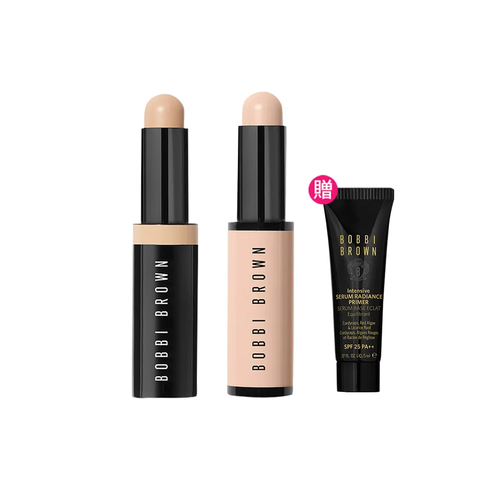 【Bobbi Brown 芭比波朗】全方位校色遮瑕組(全方位奶油校色筆3g+全方位奶油遮瑕筆3g)
