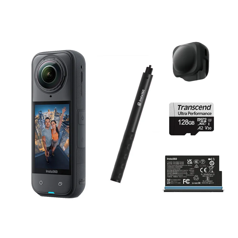 【Insta360】X5 360°口袋全景防抖相機 入門套組
