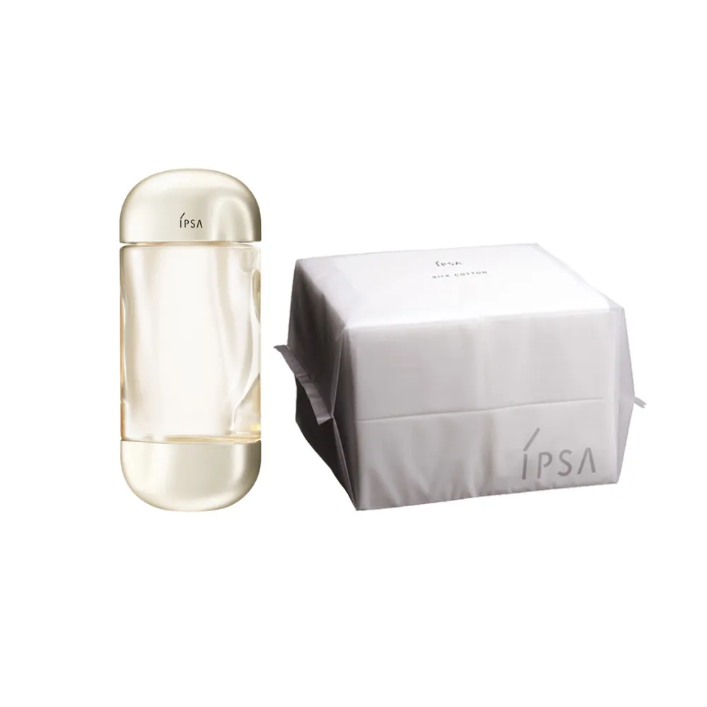【IPSA 茵芙莎】官方直營 濕敷經典組 (全新流金保濕美膚水e 200ml+化妝棉120枚)