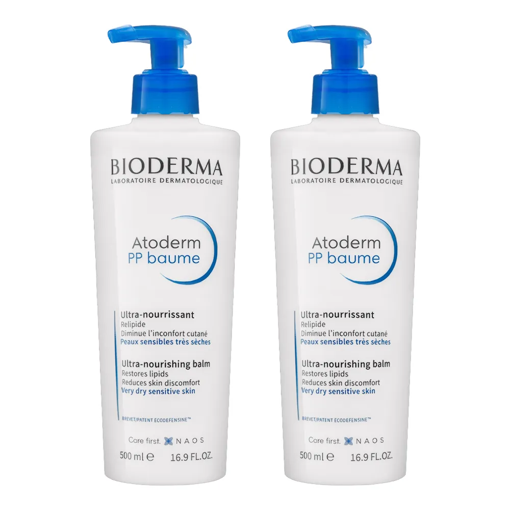 【BIODERMA】舒益PP修護滋養乳 500mlx2入(修護舒緩身體乳)