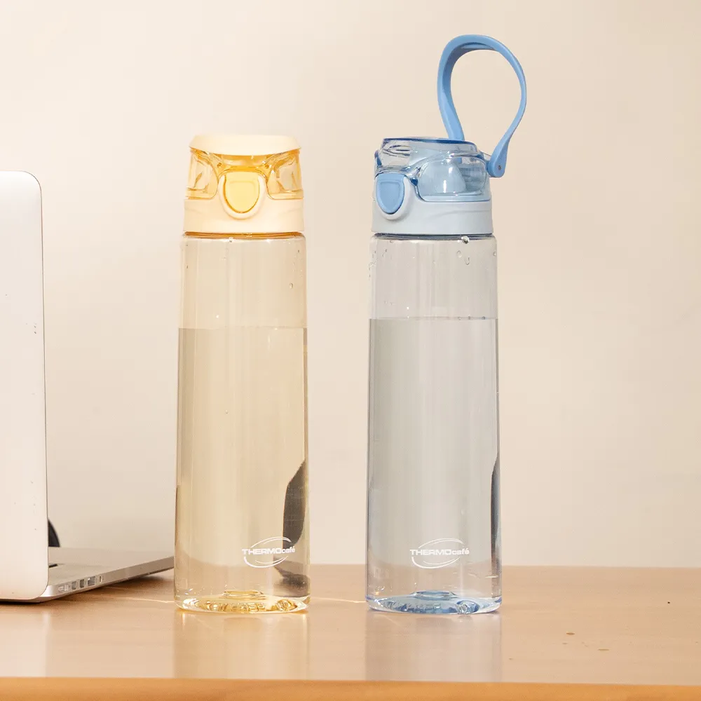 【THERMOcafe 凱菲】收納式提環彈蓋隨手瓶900ml(TCTD-900)
