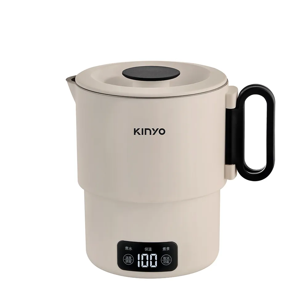 【KINYO】雙電壓電子美食鍋/小圓鍋升級版PLUS(TRFP-E51) 電火鍋 快煮鍋 美食鍋 旅行料理鍋 電煮鍋 泡麵鍋