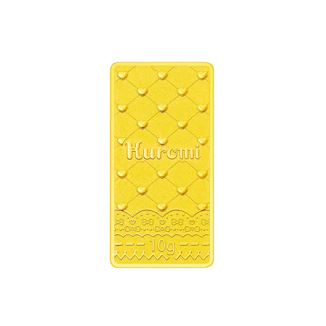 【Just Gold 鎮金店】金燦甜夢 黃金金條 10g-任選