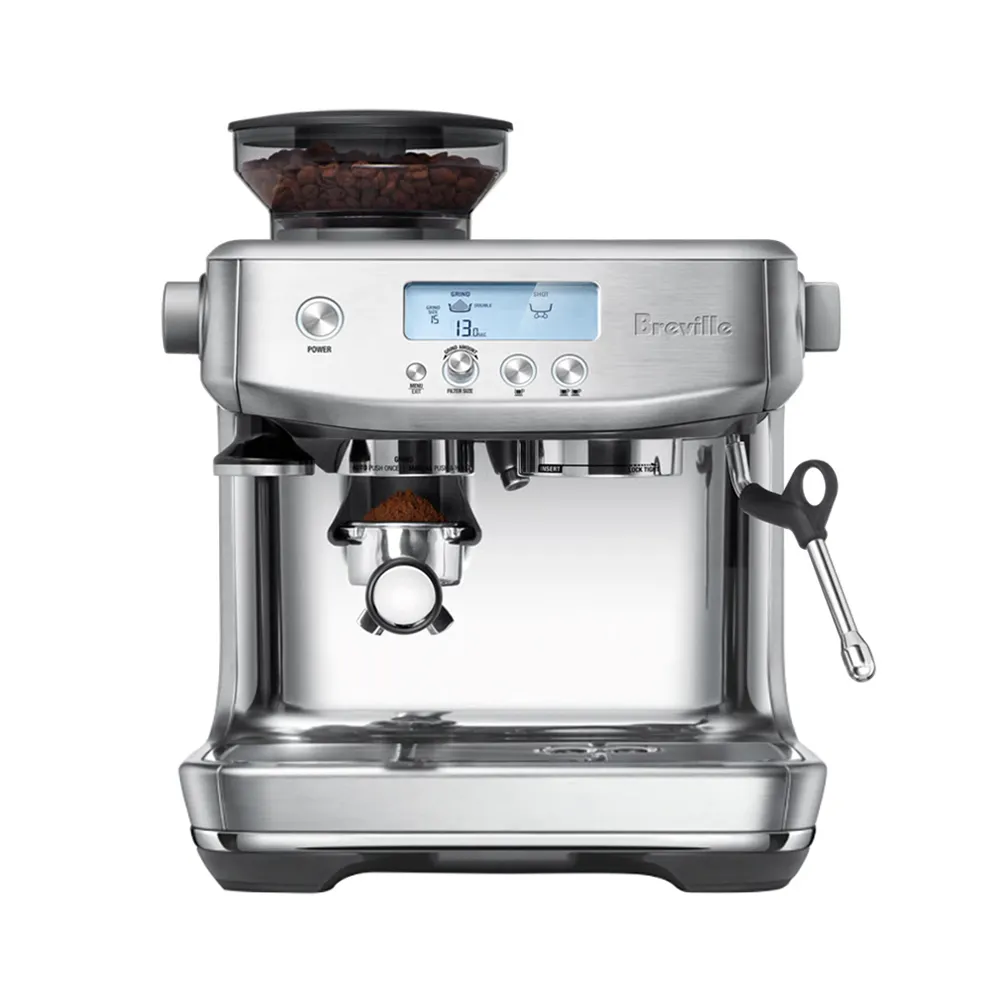 【Breville】BES878XL the Barista Pro™ 專業級複合式研磨義式咖啡機（金屬銀）(總代理公司貨)