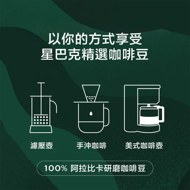 【STARBUCKS 星巴克】精選咖啡豆200g X 3包組 (口味任選 派克市場/黃金烘焙/哥倫比亞)