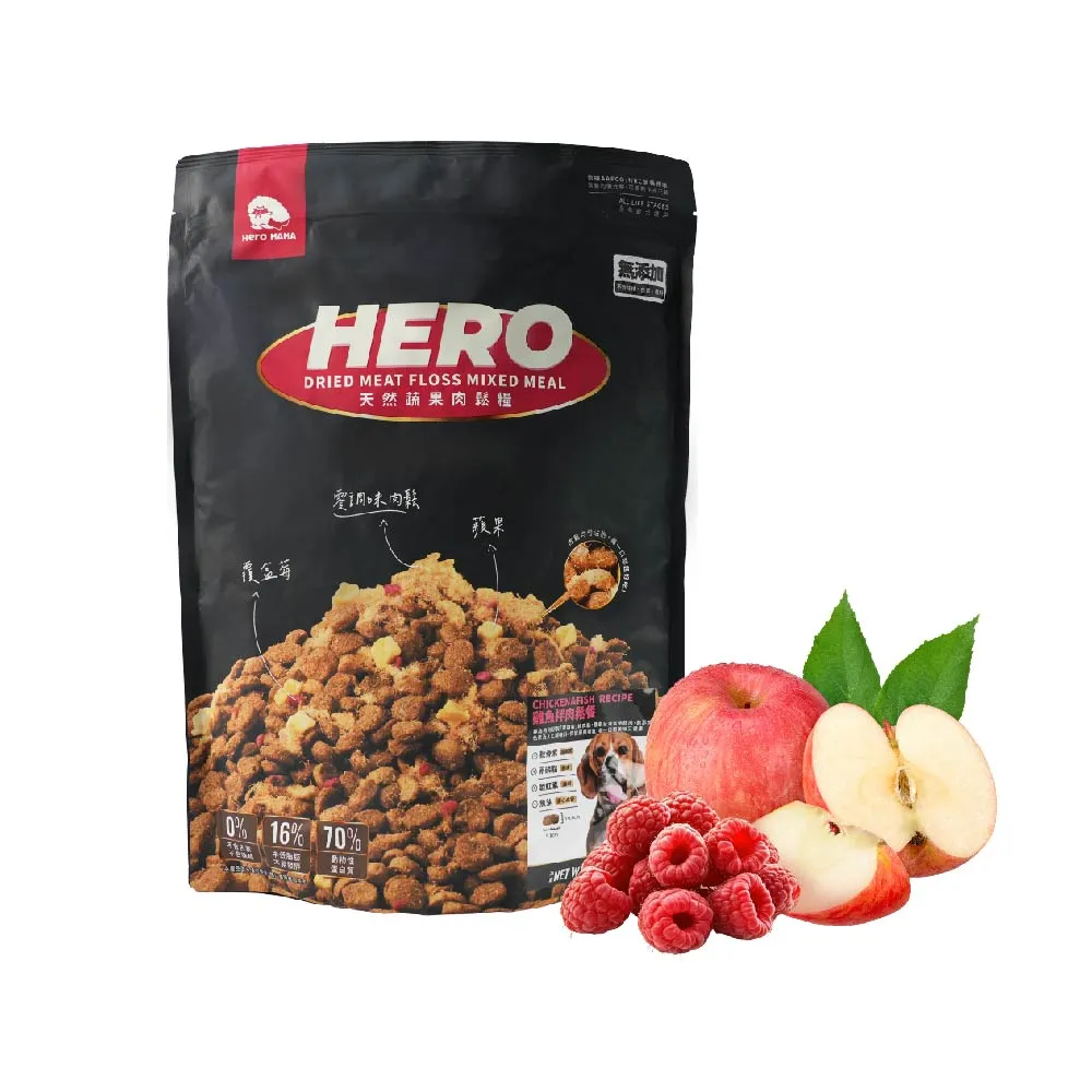 【HeroMama】犬用天然蔬果肉鬆糧-雞魚拌肉鬆餐2.7kg(犬用主食糧/狗飼料)
