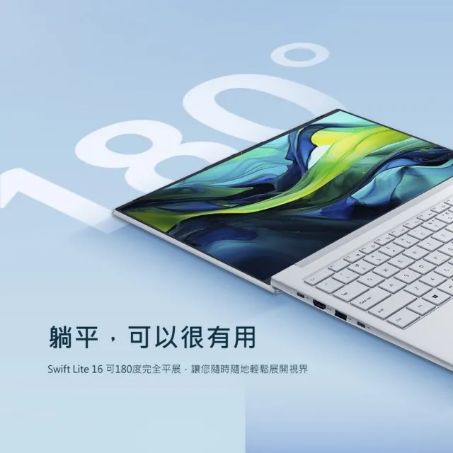 【Acer】微軟M365組★16吋Ultra 5極輕薄AI筆電(Swift Lite/SFL16-51M-5184/Ultra 5-115U/16G/512G/W11)
