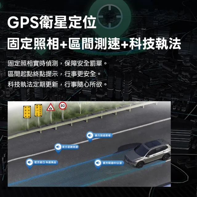 【Autotek】電子後視鏡行車記錄器(4K+1K前後雙錄 TS碼流 GPS定位 5.8GHz Wi-Fi 固定照相區間測速科技執法)