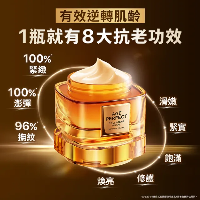 【L’OREAL Paris 巴黎萊雅】金致臻顏花蜜奢養膠原乳霜4.0升級版_2入組(輕盈/滋潤面霜)獨家/小蜜罐