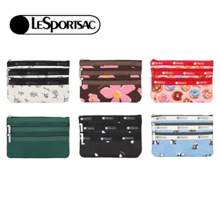 【Lesportsac】2026秋季新品 3-Zip Cosmetic 三層拉鍊化妝包(7158)