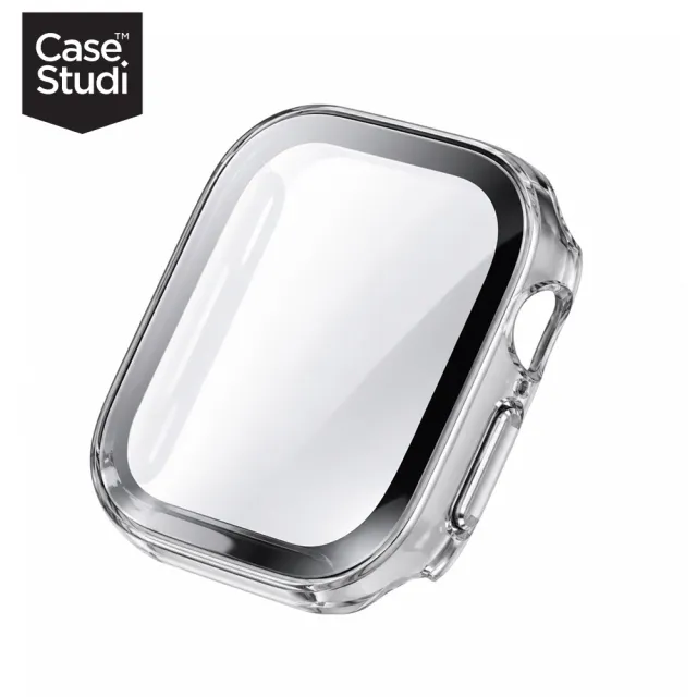 【Casestudi】AppleWatch 12 42mm 鋁合金/鈦金屬機型 Waterproof 防水透明玻璃錶殼 (42mm Watch 12)