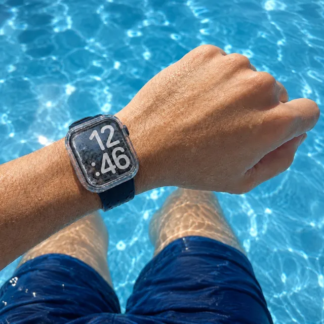 【Casestudi】AppleWatch 12 42mm 鋁合金/鈦金屬機型 Waterproof 防水透明玻璃錶殼 (42mm Watch 12)
