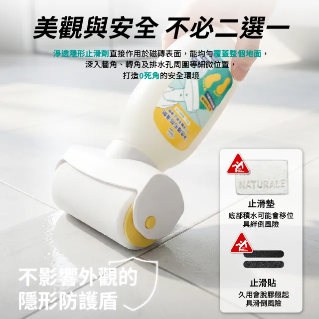 【SHIH CING】時晴 浴室止滑劑 防滑劑 DIY滾輪 長效止滑 廚房止滑 300g (2入組) 磁磚 防滑塗料