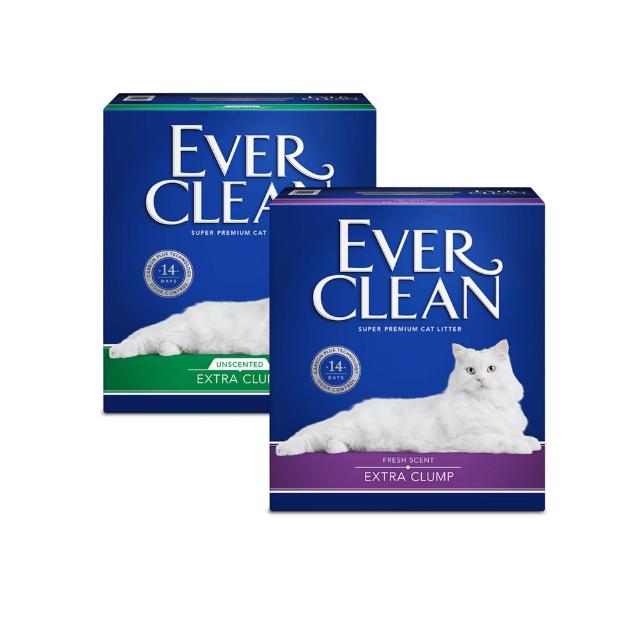 【EverClean 藍鑽】強效除臭貓砂 8.5kg 升級99%極低塵(礦砂 低粉塵 除臭 抑味 凝結)