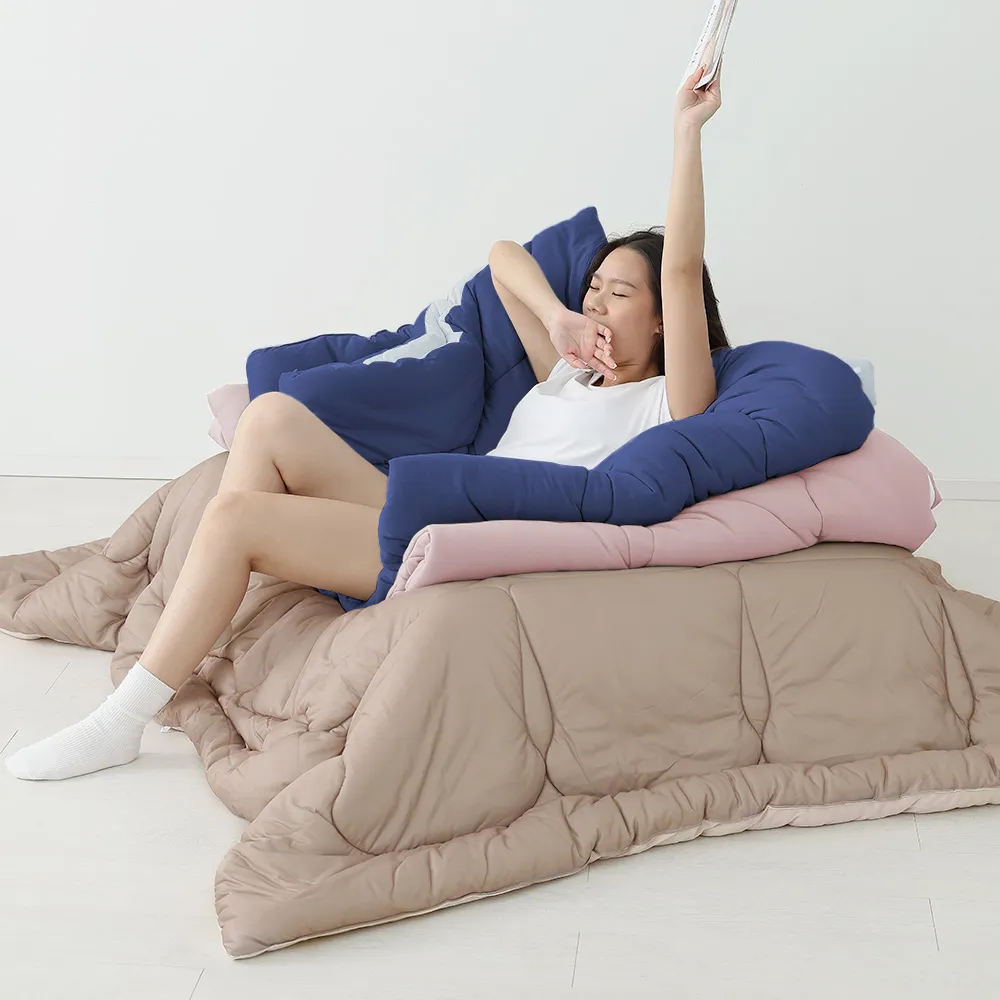 【HOYACASA 禾雅寢具】發熱泡芙可水洗針織冬被2.0-多款任選-雙人180x210cm 冬被