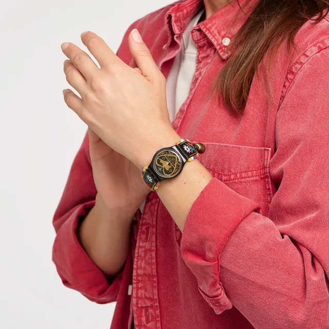 【SWATCH】DIE GLOCKE 經典手錶/男錶/女錶/瑞士製造 GB285 (34mm)