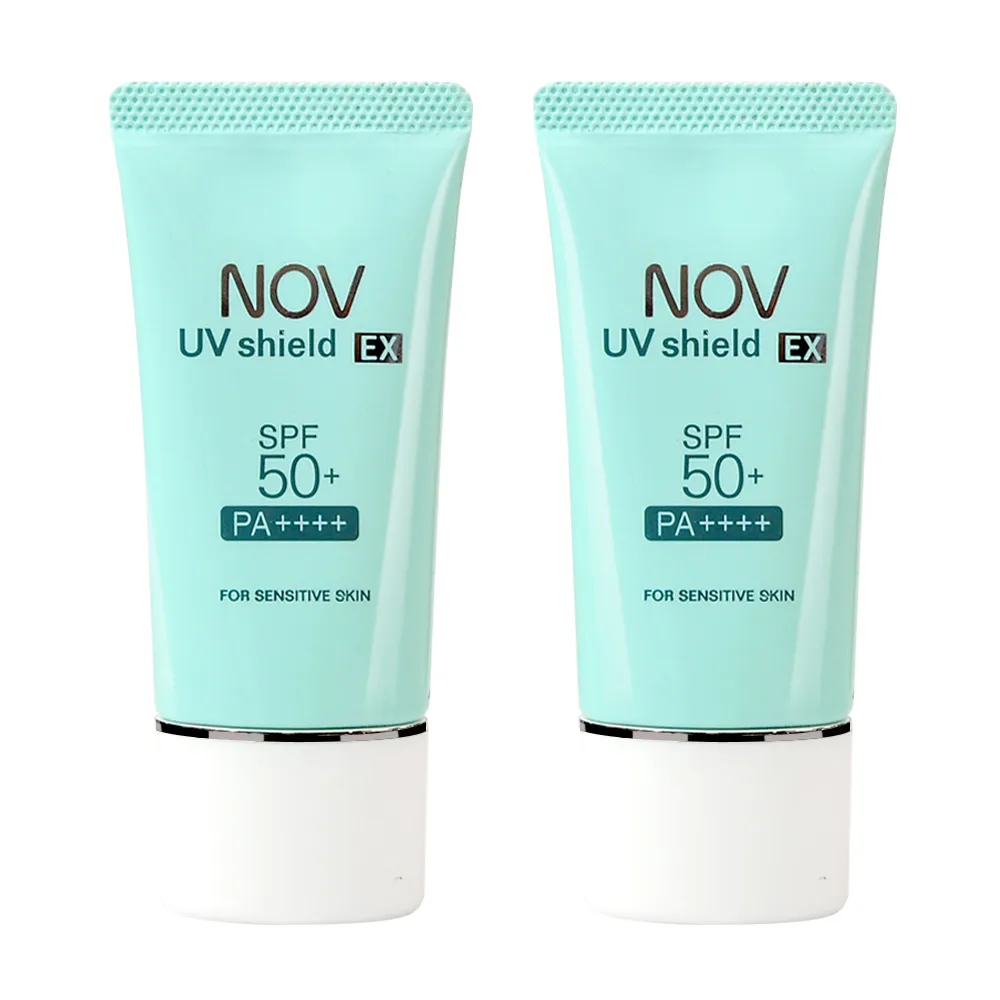 【NOV 娜芙】防曬隔離霜30gX2瓶(SPF50+ PA++++ 隨機贈樣包3包)
