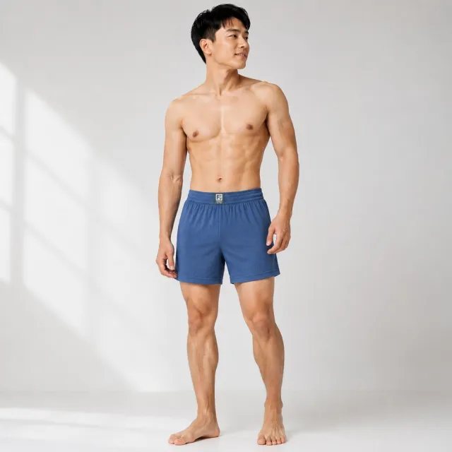 【FU】6件組 霸王急速排汗平口褲.男四角褲.寬鬆內褲.快乾親膚.透氣乾爽.平口內褲