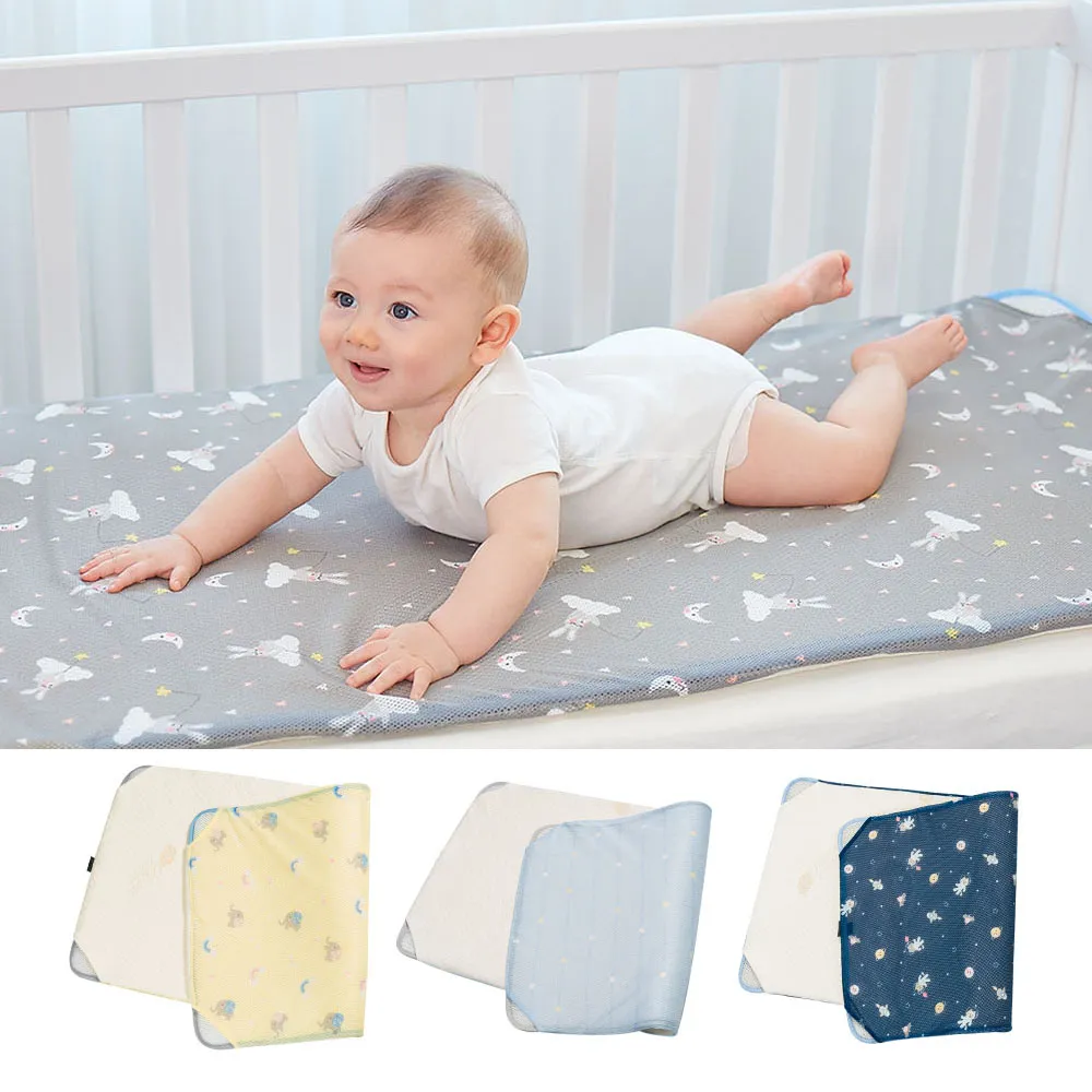 【GIO Pillow】中床 60×120cm 智慧二合一有機棉透氣嬰兒床墊 M號(透氣床墊 可水洗床墊 嬰兒床墊 彌月禮)