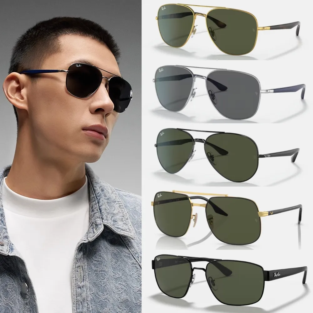 【RayBan 雷朋】經典複合式抗UV太陽眼鏡組合(RB3683、RB3675、RB3699、RB3663 多款任選)