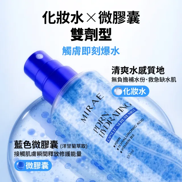 【MIRAE 未來美】專業院線PDRN水光膠囊噴霧 100mL x2