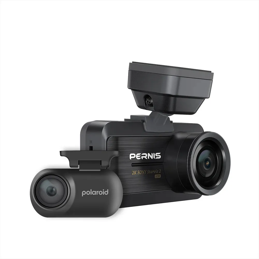 【Polaroid 寶麗萊】DS202WGS+RC-E11 2K+1080P 附記憶卡(超級星光夜視汽車行車記錄器)
