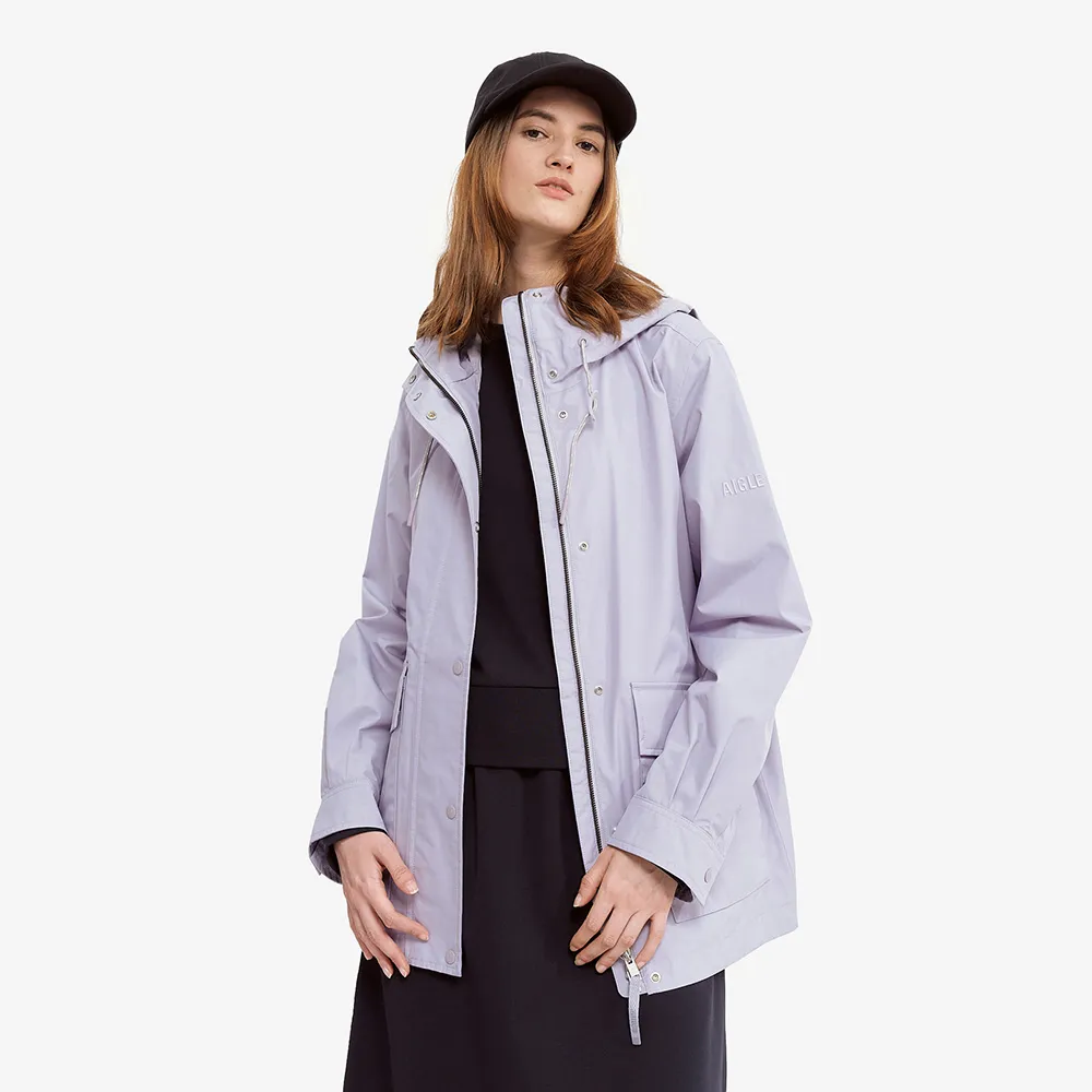 【AIGLE】女 GORE-TEX 防水透氣外套｜AG-4A205A106 淺丁香紫(女外套 防水透氣外套 防風外套 Goretex)