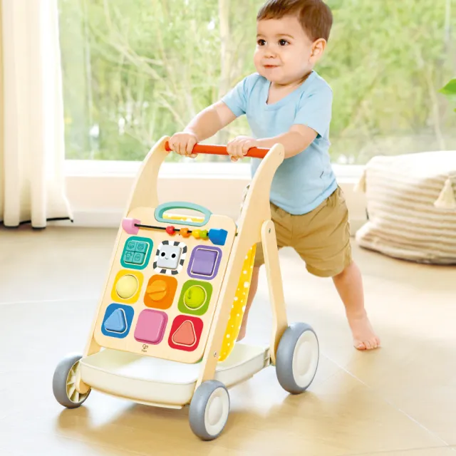 【Hape】成長手推式學步車
