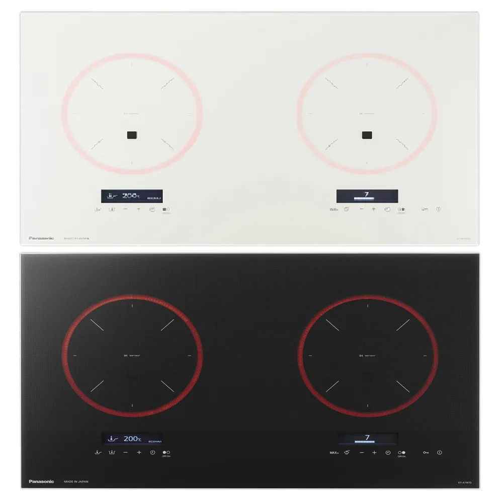 【Panasonic 國際牌】日本原裝進口 IH調理爐 KY-A1W70 極致黑/珍珠白 不含安裝  (贈品不鏽鋼雙鍋組SP-2608)