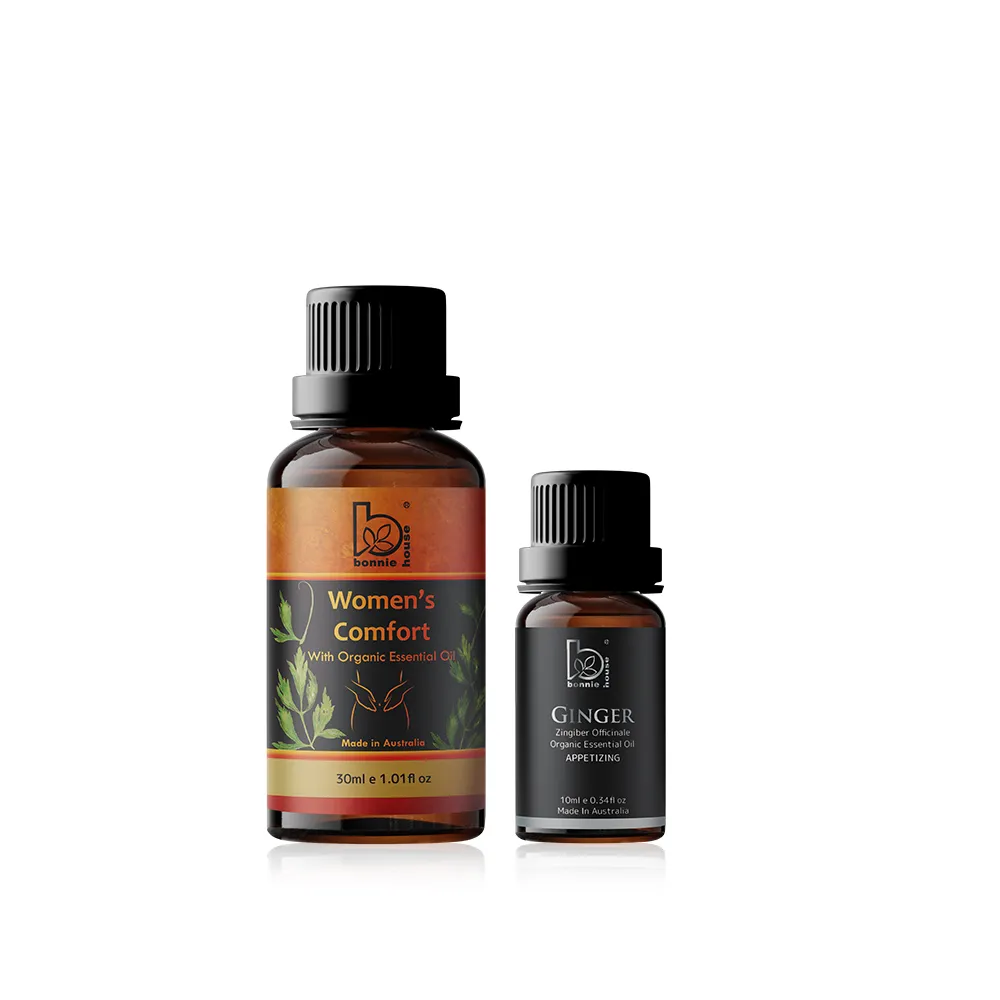 【Bonnie House 植享家】暖薑舒心SPA組(柔情女人專屬複方精油30ml+薑精油10ml)