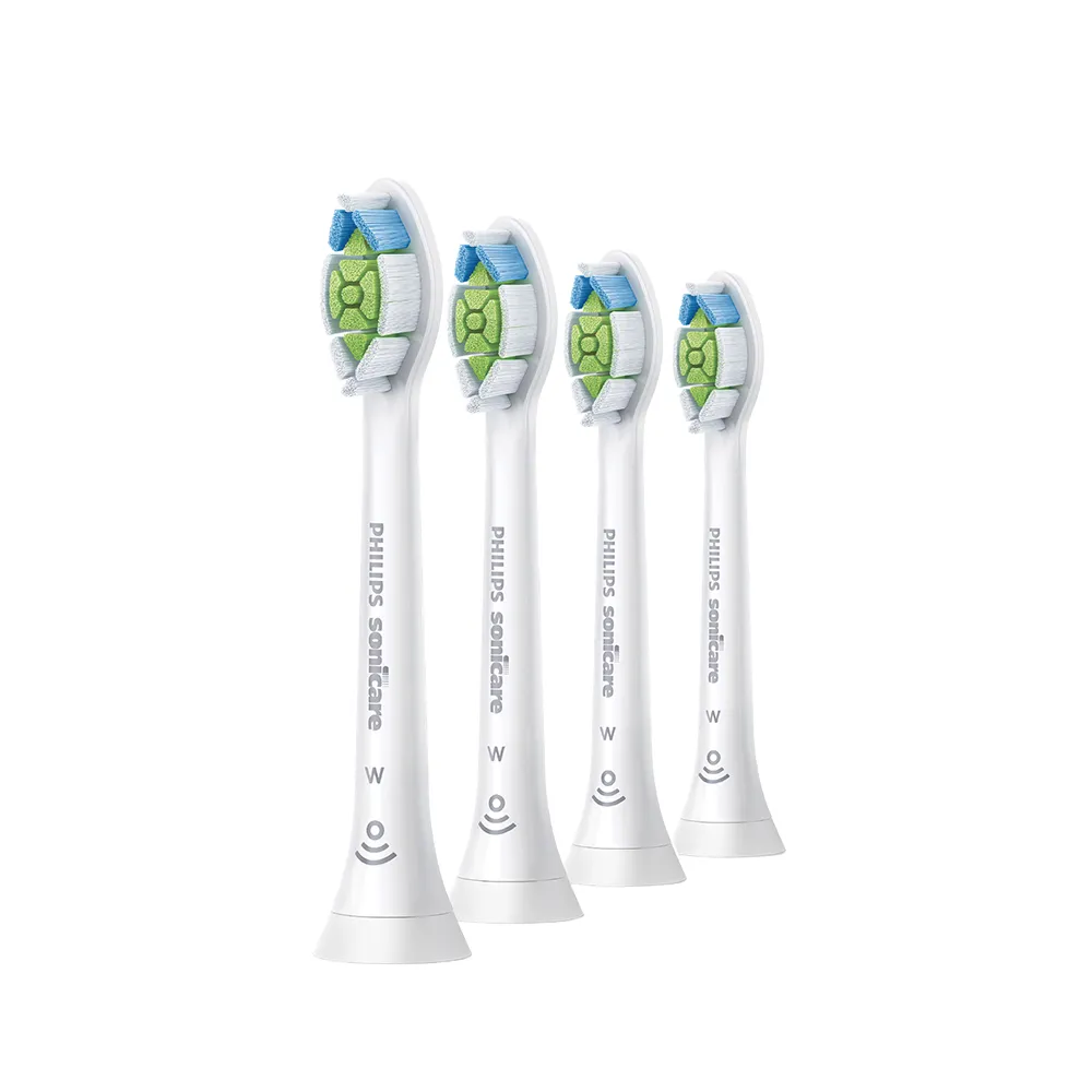 【Philips 飛利浦】HX6064 Sonicare W2高效亮白標準刷頭4入組-白(進階去漬/3天亮白/原廠正品/官方直營)