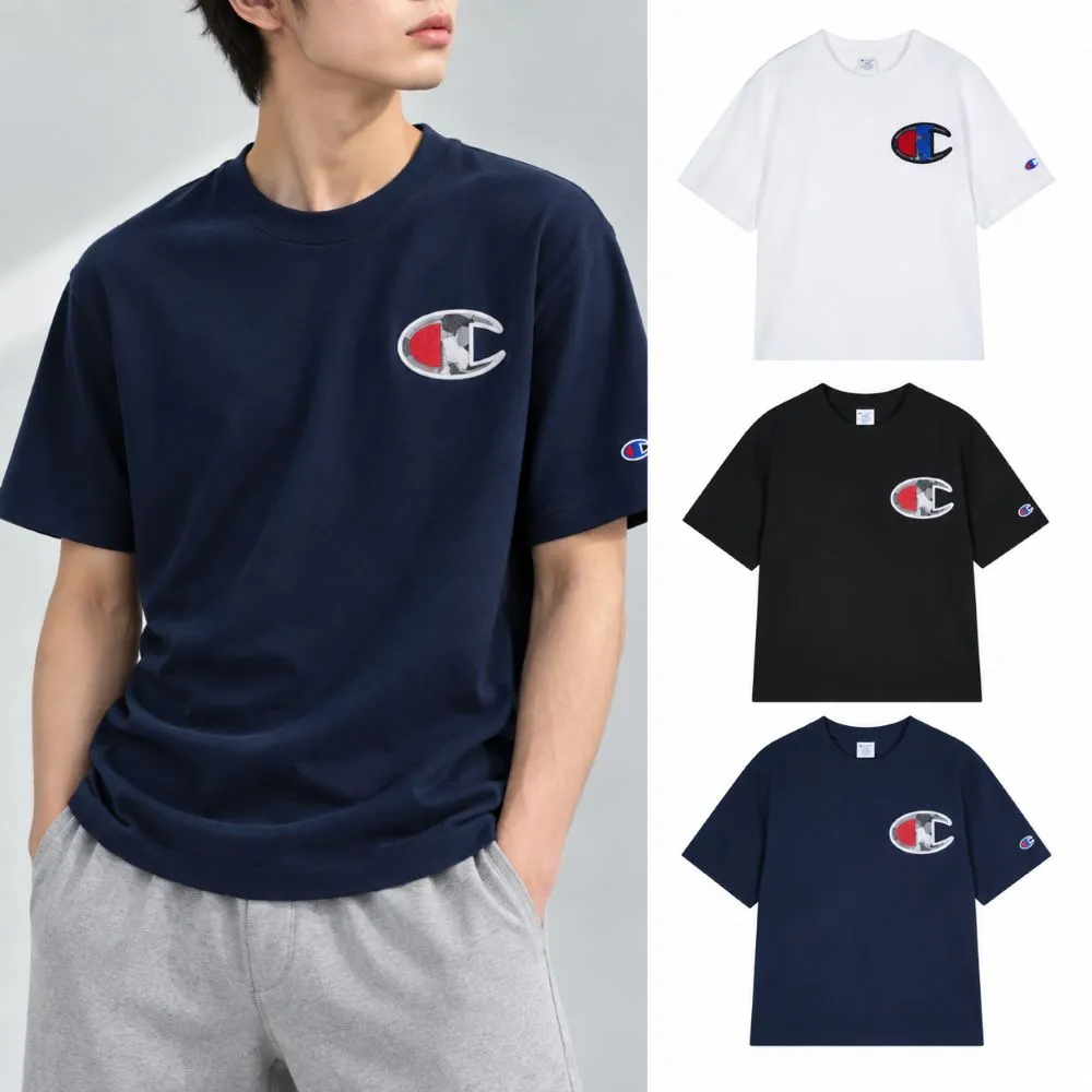 【Champion】官方直營 男款-CAMPUS 刺繡短袖TEE-多色(U6BSSSM523M)