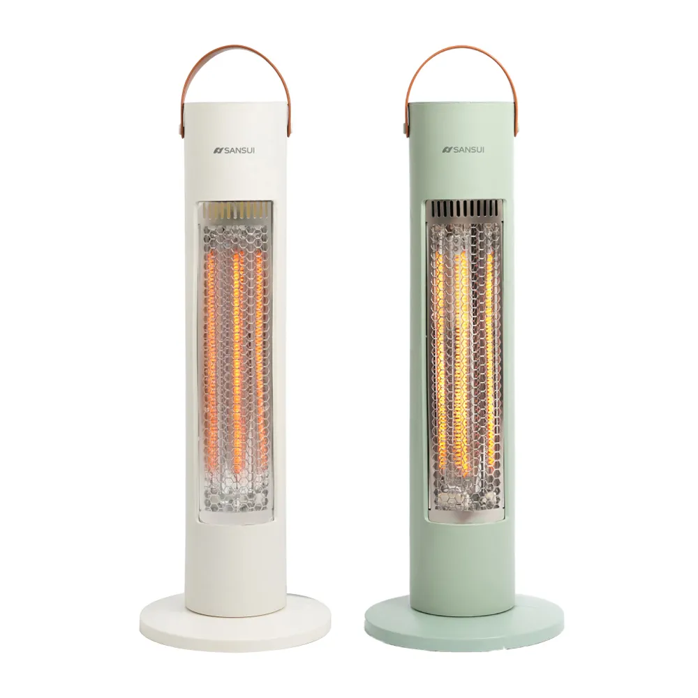 【SANSUI 山水】瞬熱擺頭遠紅外線碳素電暖器 SH-W500/SH-G500(自動擺頭 露營 防護斷電)