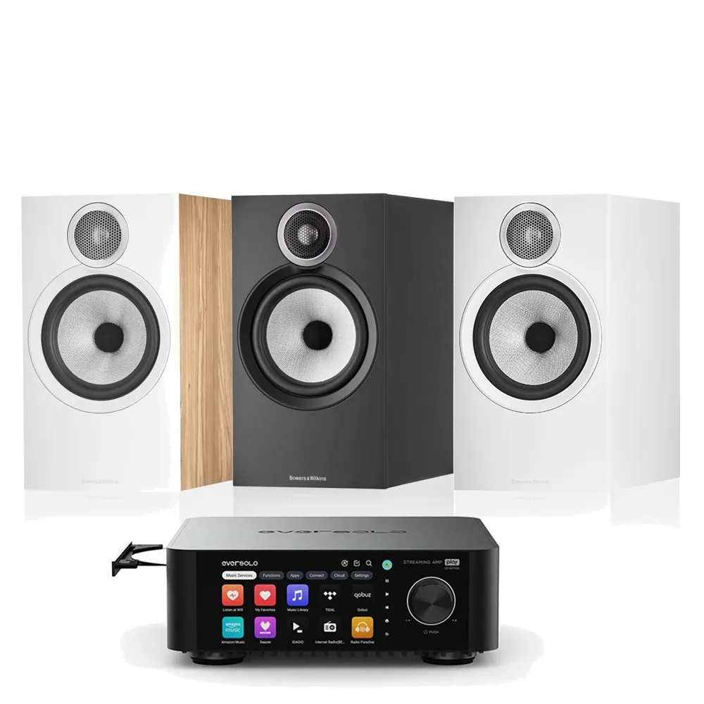 【Bowers & Wilkins】606 S3 書架喇叭 + Eversolo Play CD Edition 擴大機