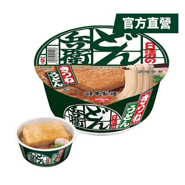 【NISSIN 日清】咚兵衛油豆腐烏龍麵 95gx12碗(日清泡麵)
